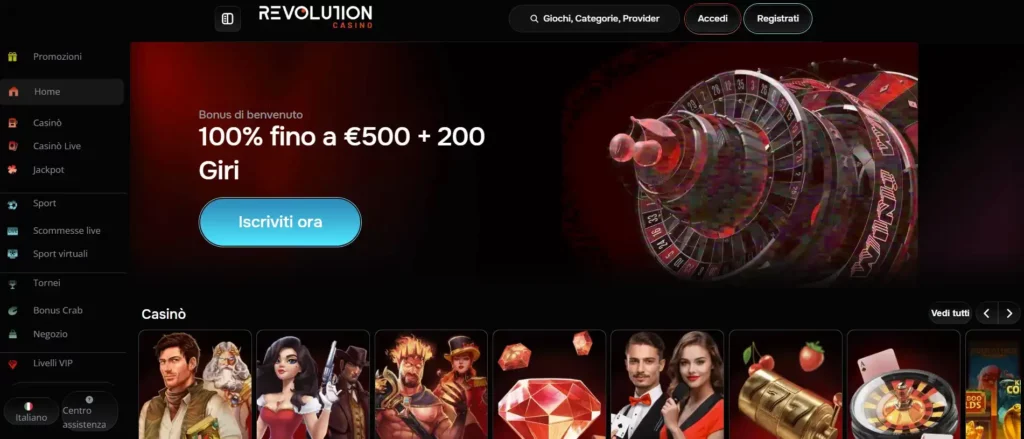 Chi è Revolution Casino